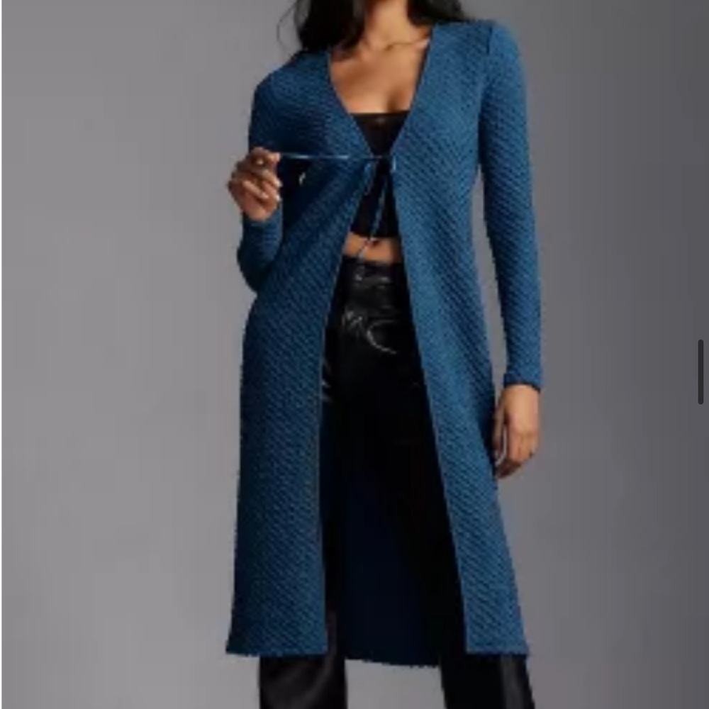 Dolan by Anthropologie long blue duster